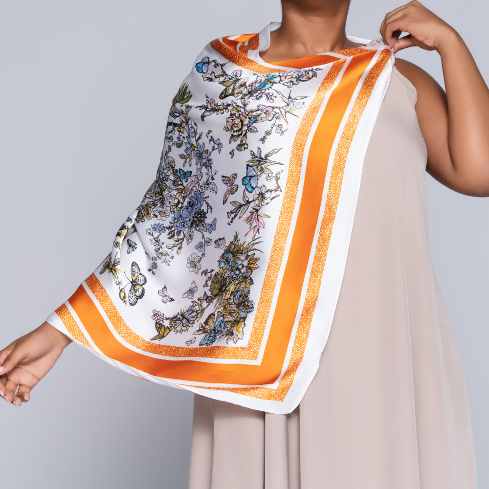 Orange Neck Scarf
