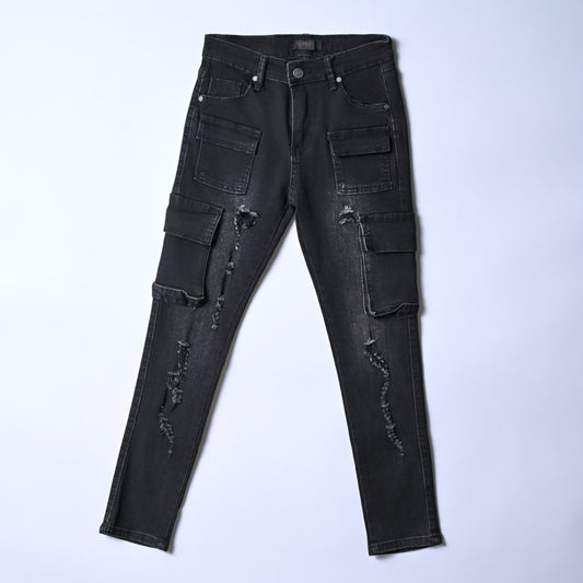 Boys 4 Pocket Black Denim Jeans