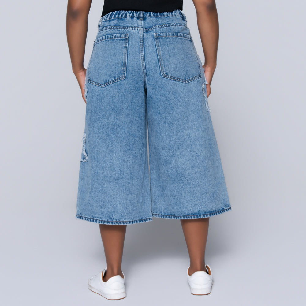 Ladies Denim Jort