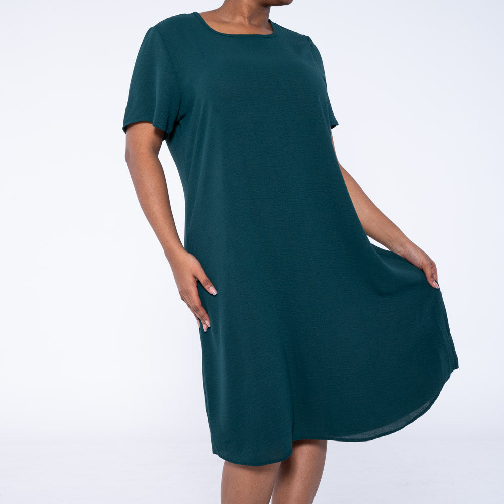 Bottle Green Plus Size Airflow Tunic