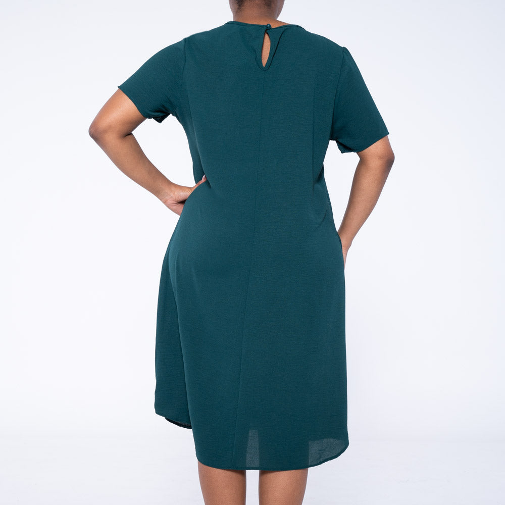 Bottle Green Plus Size Airflow Tunic