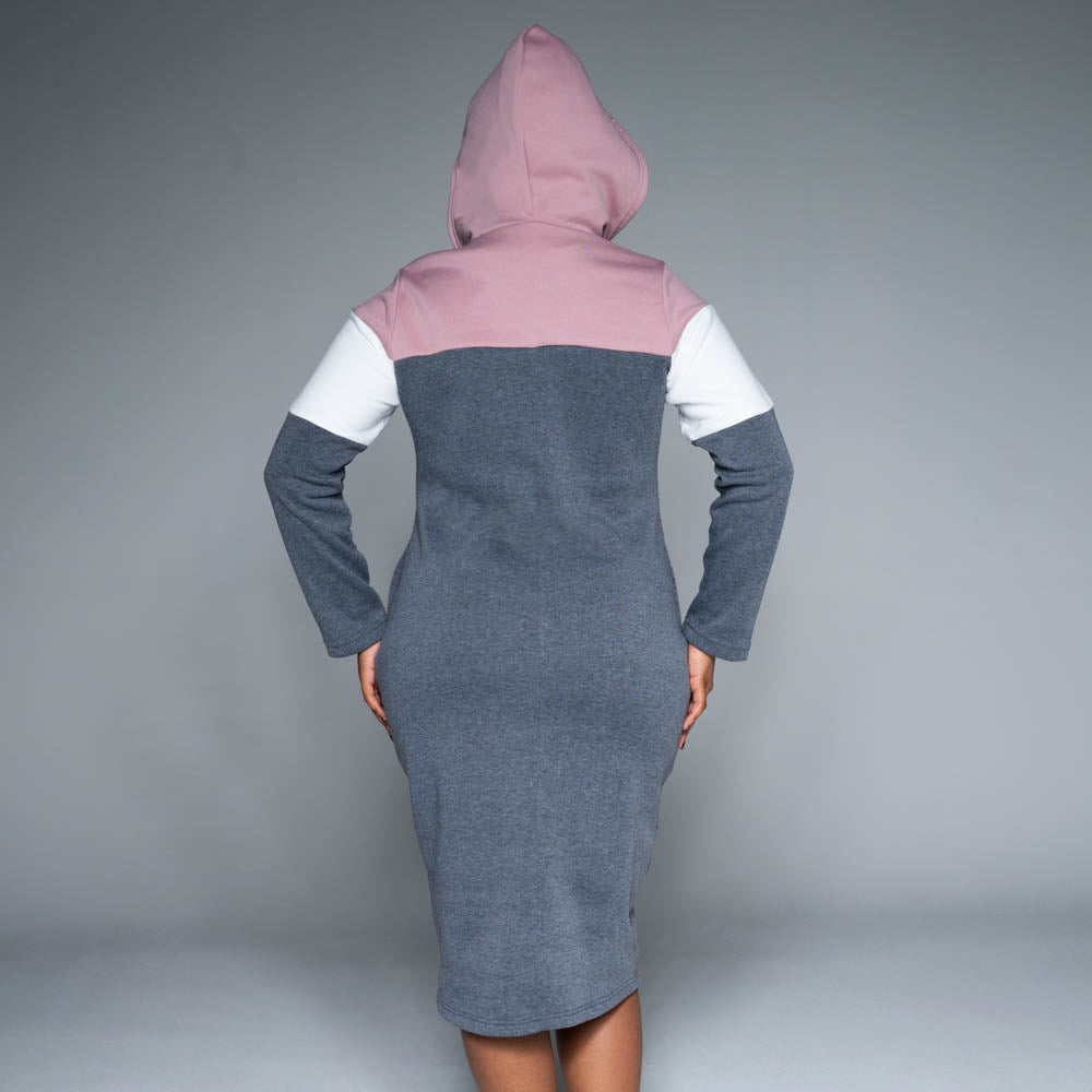 Plus Size Spun Poly Hooded Tunic