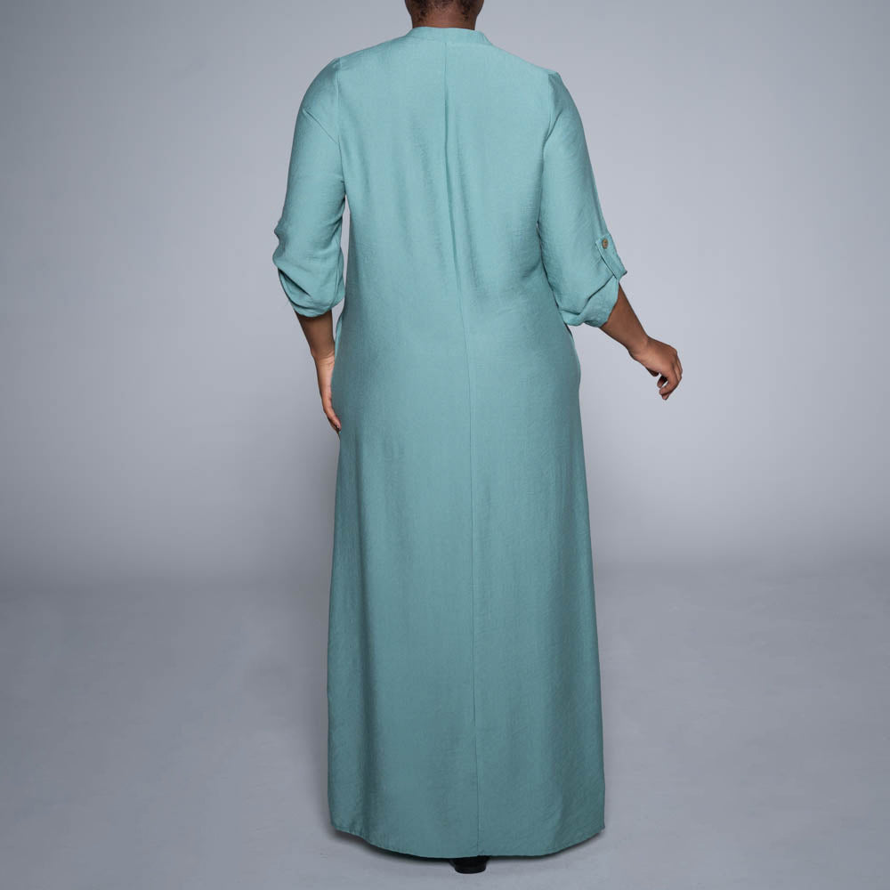 Sage Button Down Front Tunic