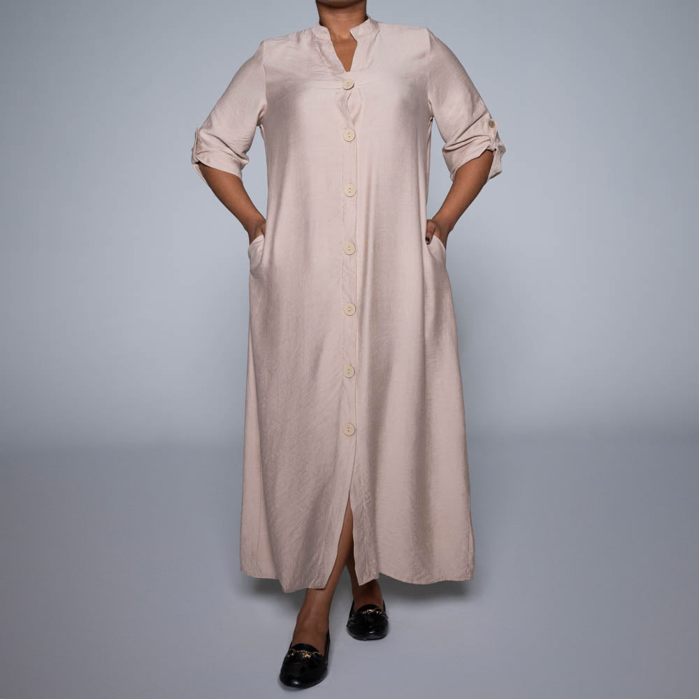 Stone Button Down Front Tunic