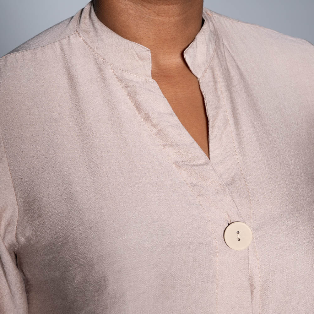 Stone Button Down Front Tunic