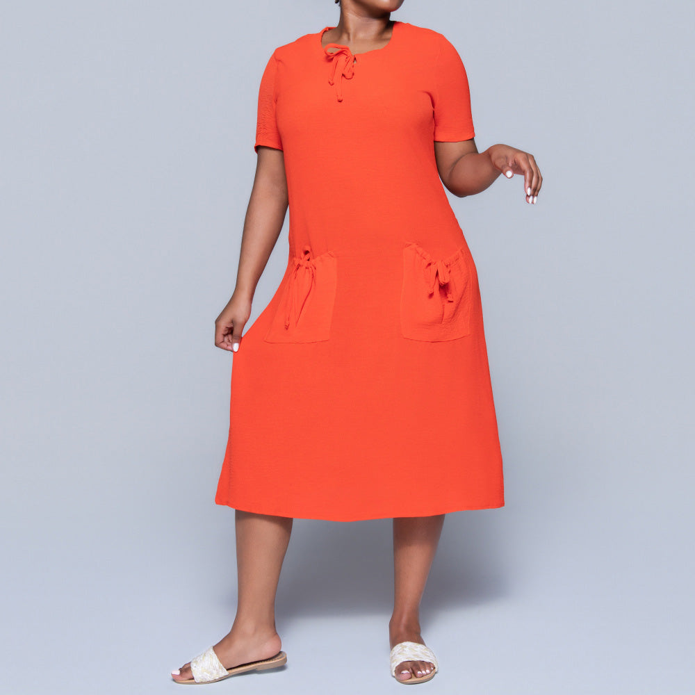 Plus Size Terracotta Airflow Tunic