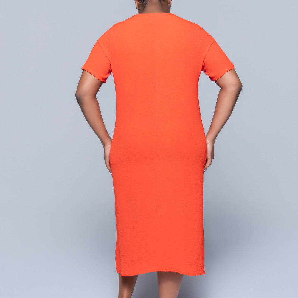 Plus Size Terracotta Airflow Tunic