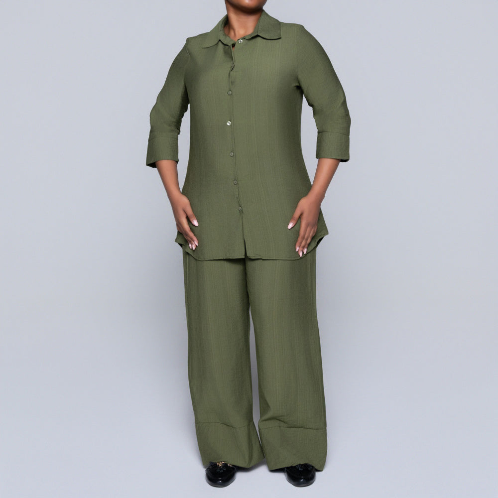 Plus Size Olive Pants