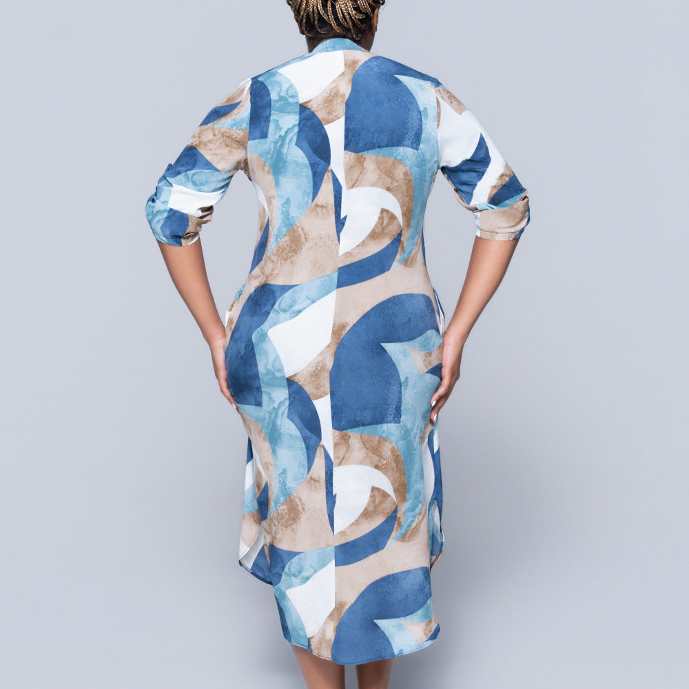 Plus Size Printed Tunic