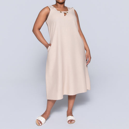 Plus Size Plain Short Sleeve Tunic