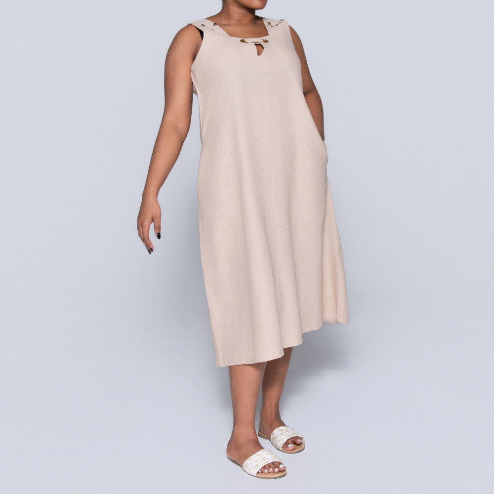 Plus Size Plain Short Sleeve Tunic