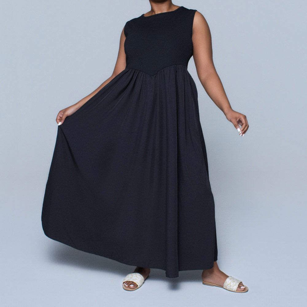 Plus Size Scuba Contrast Dress