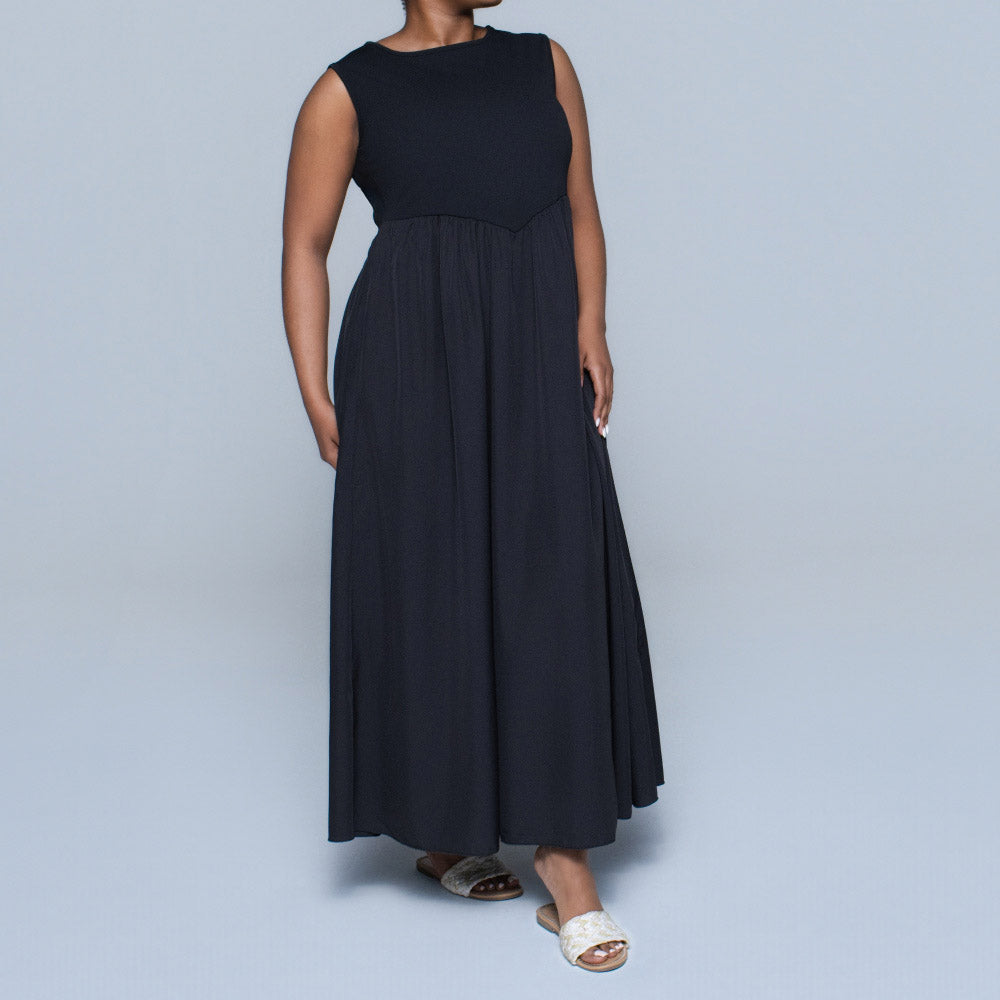 Plus Size Scuba Contrast Dress