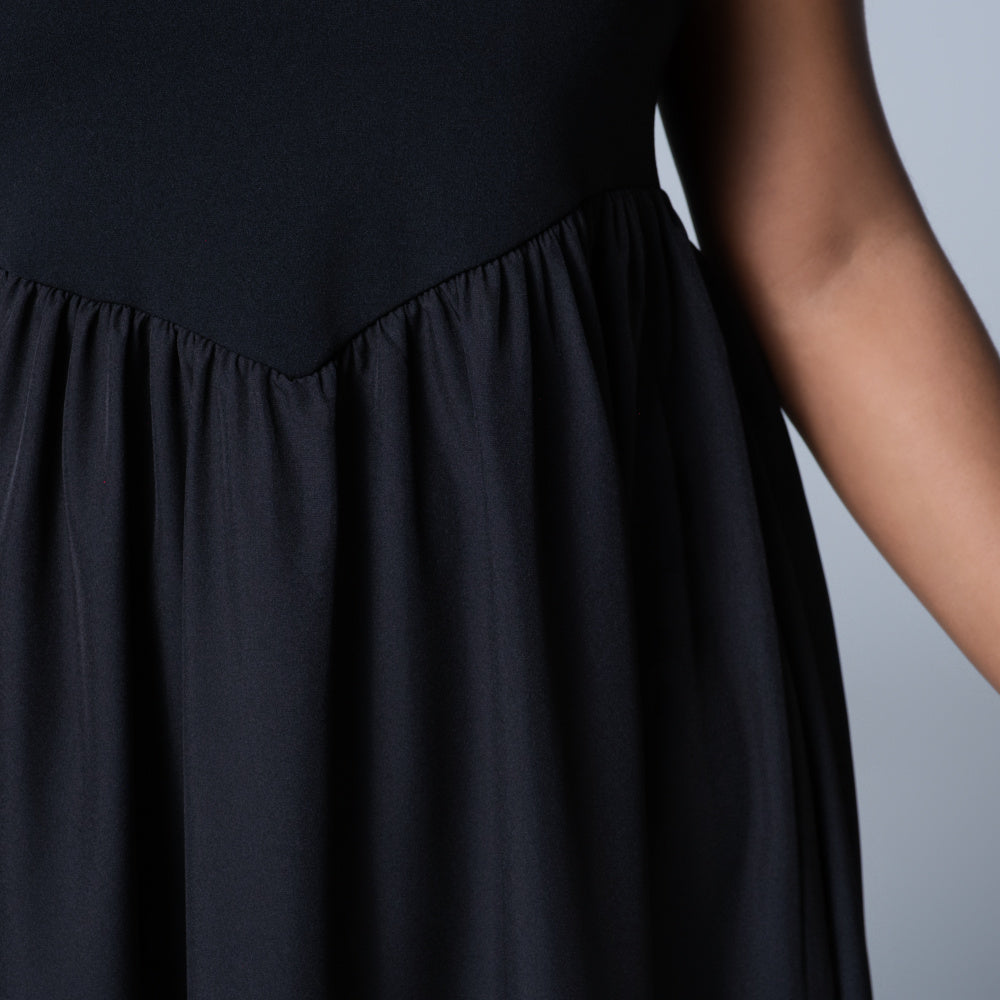 Plus Size Scuba Contrast Dress