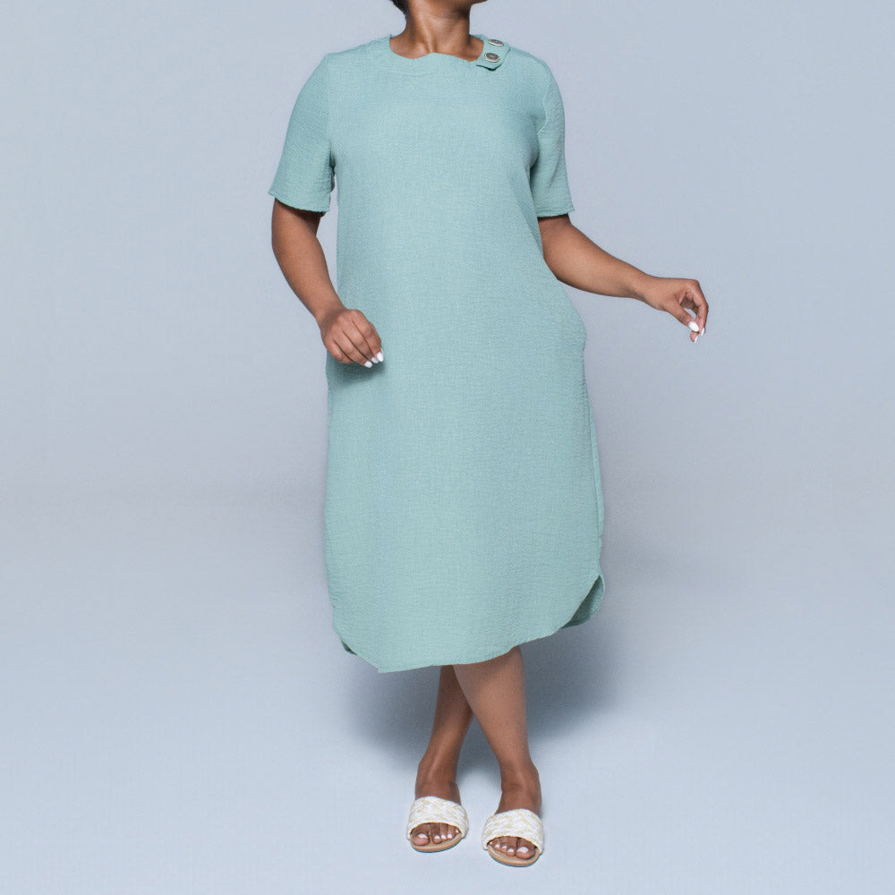 Plus Size Sage Short Sleeve Ladies Tunic