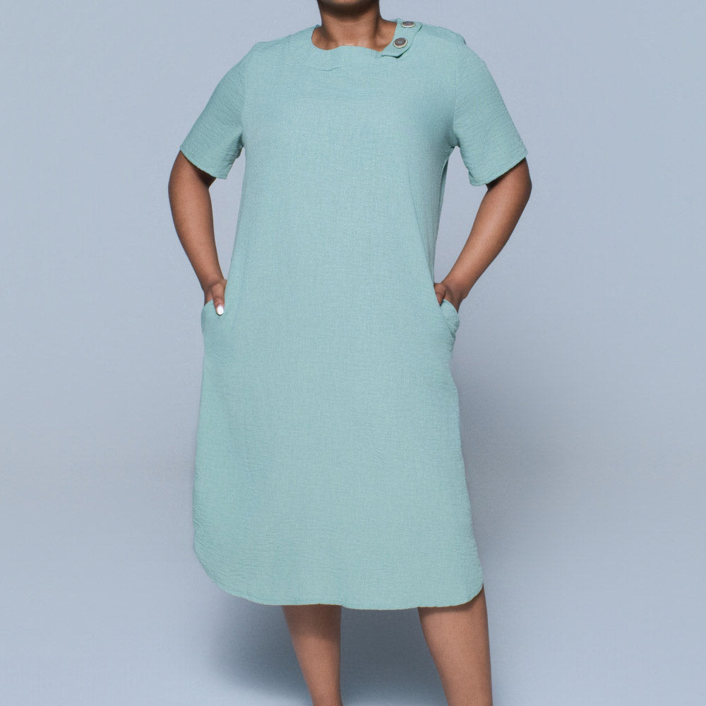 Plus Size Sage Short Sleeve Ladies Tunic