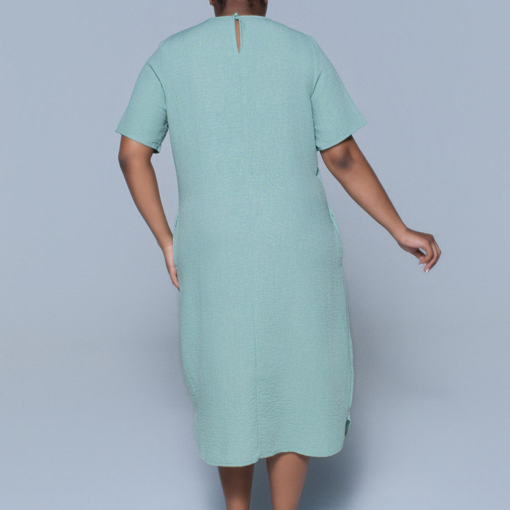 Plus Size Sage Short Sleeve Ladies Tunic