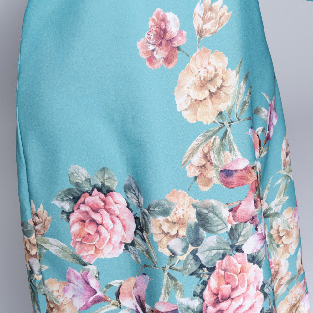 Sage Plus Size Floral Print Summer Tunic