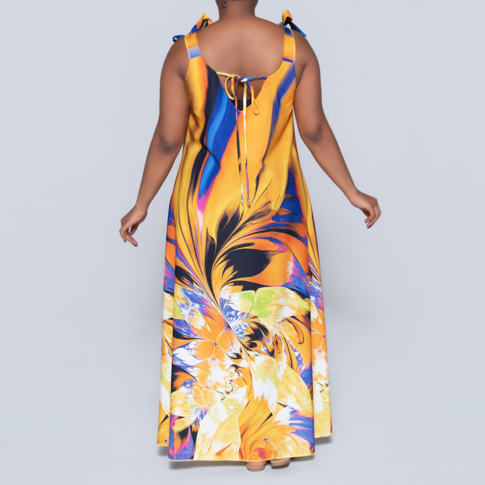 Plus Size Printed Summer Dress
