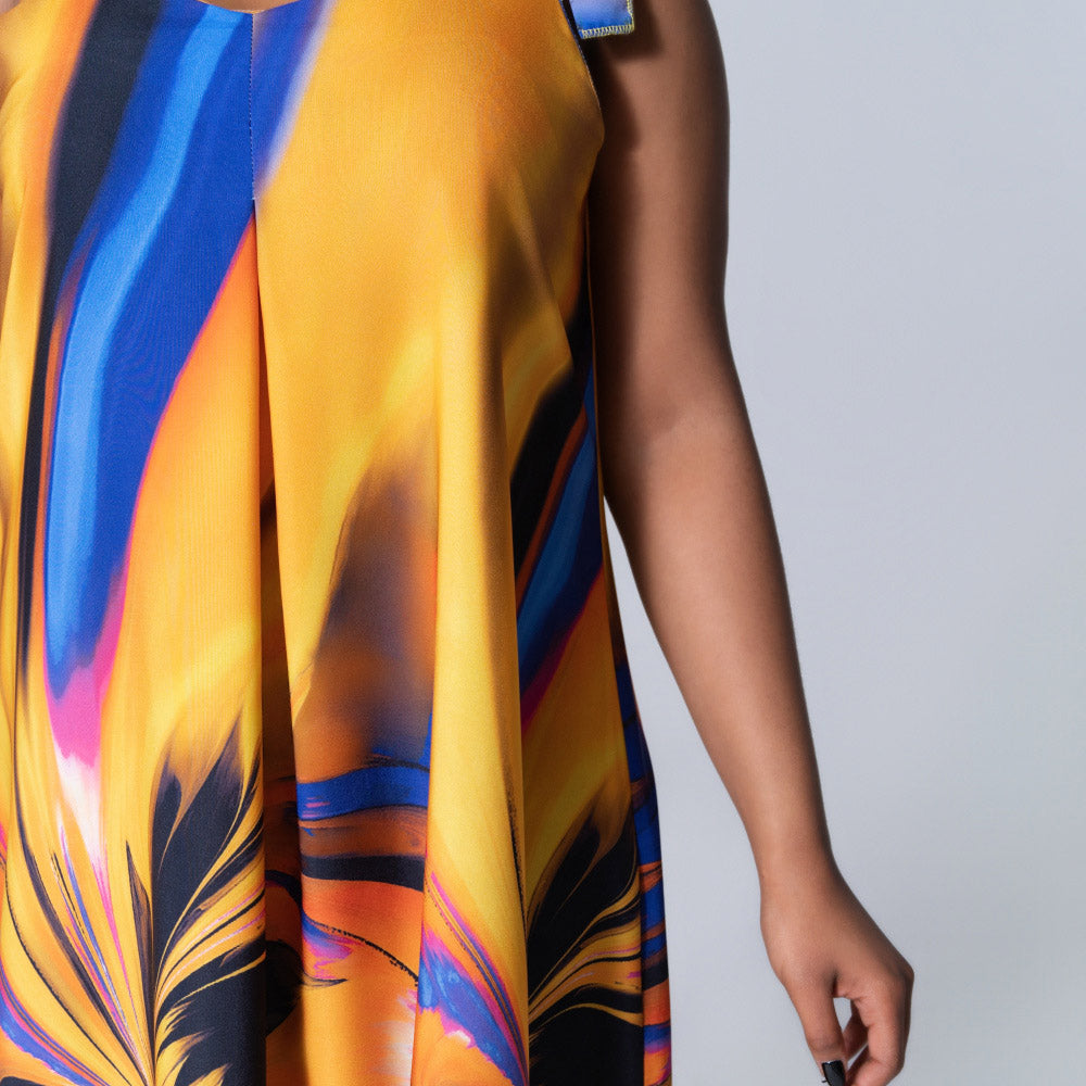Plus Size Printed Summer Dress