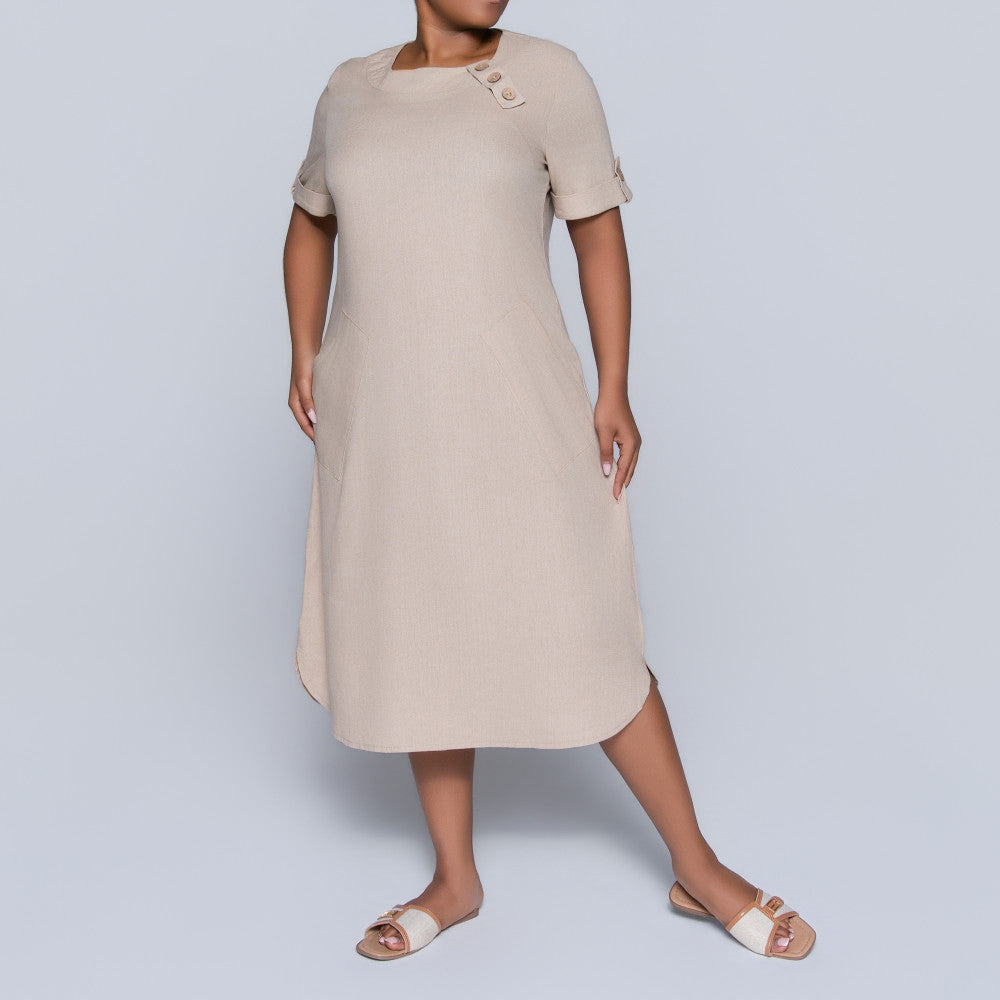 Stone Plus Size Pocket Edit Tunic