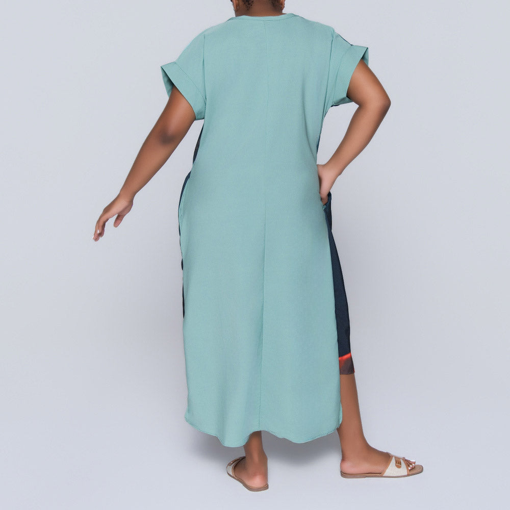 Plus Size Face Print Tunic