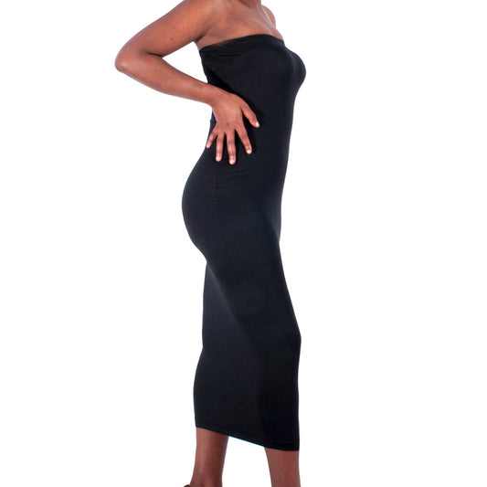 Black Lycra Boobtube Dress