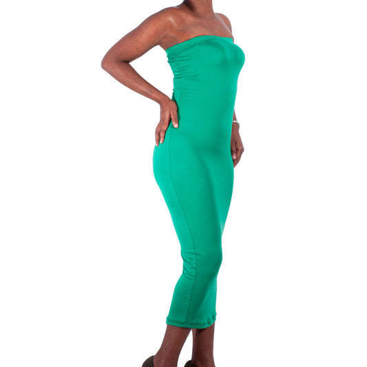 Emerald Lycra Boobtube Dress