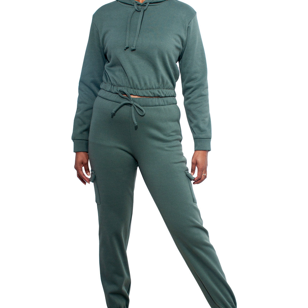 Olive Hooded Tracksuit