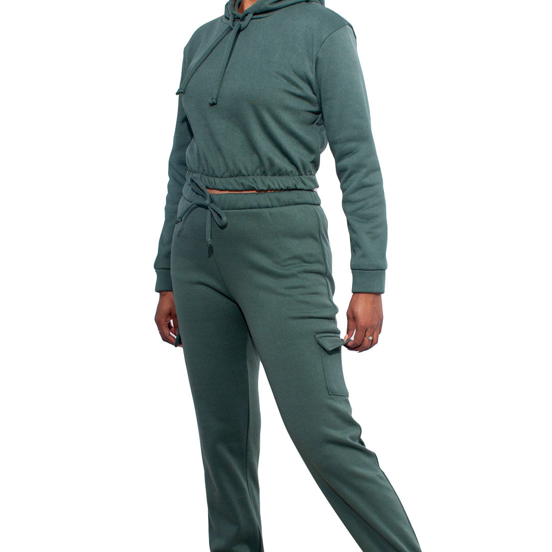 Olive Hooded Tracksuit