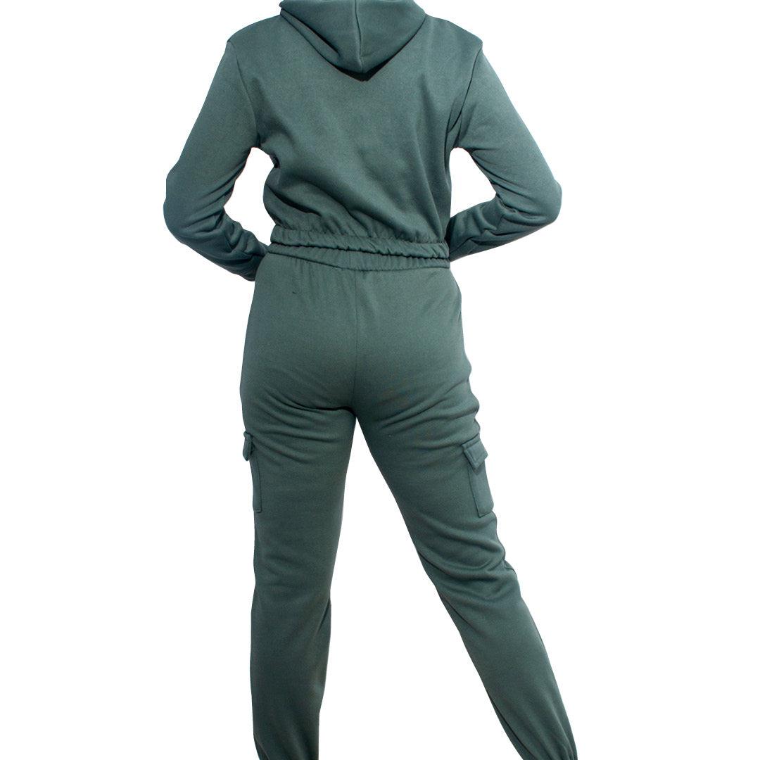 Olive Hooded Tracksuit