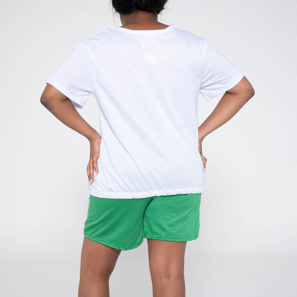 Apple Ladies Top And Shorts Set