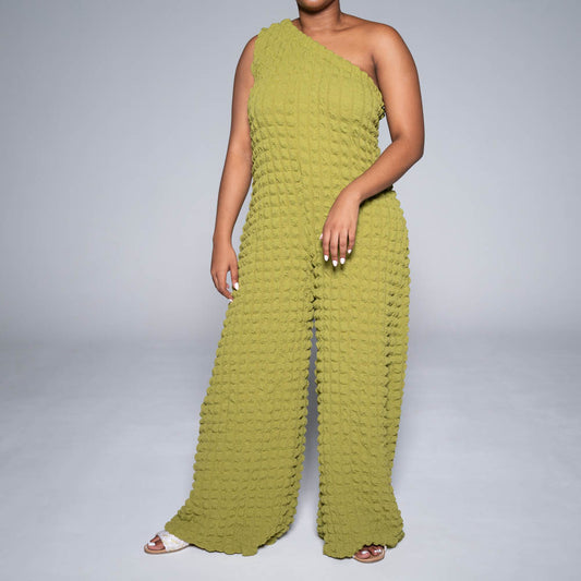 Chartreuse Rocket Bubble Jumpsuit