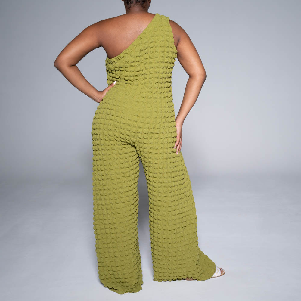 Chartreuse Rocket Bubble Jumpsuit