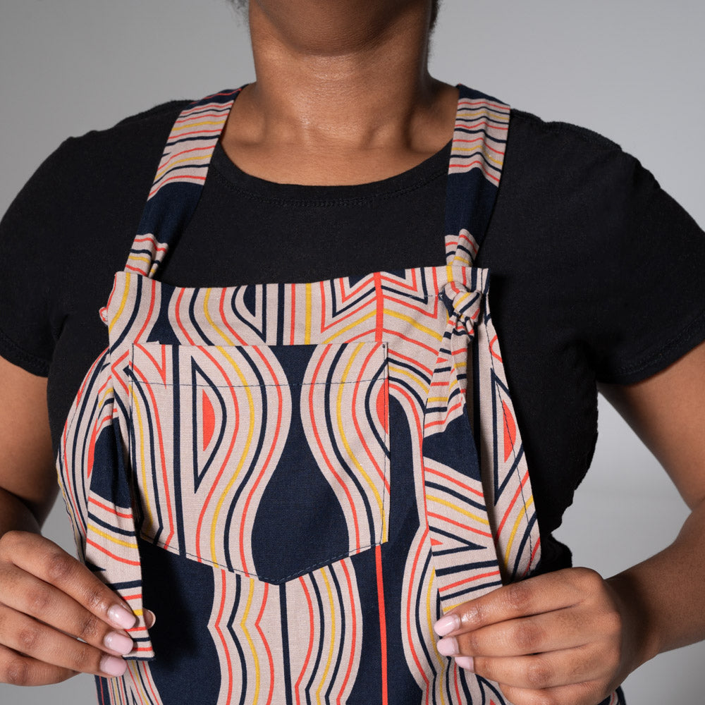 Printed Linen Jumpsuit