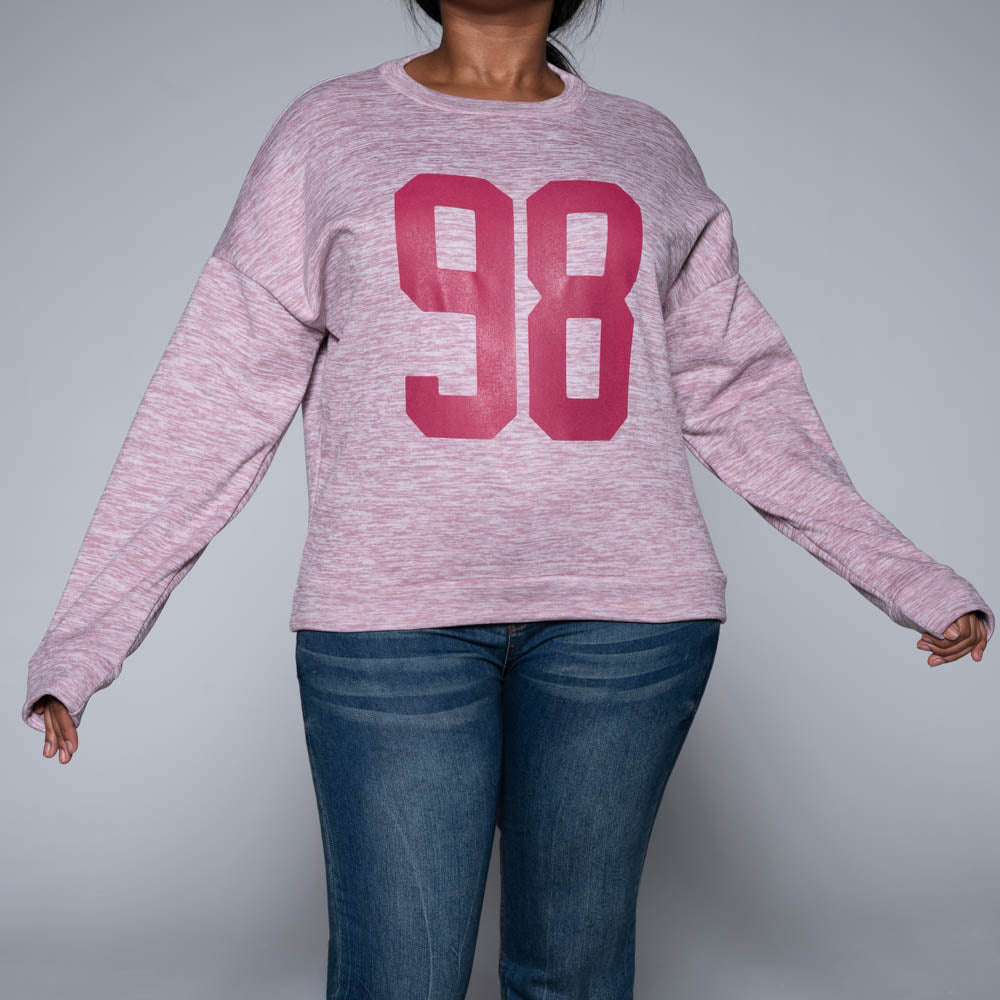 Front Print Mink Long Sleeve Top