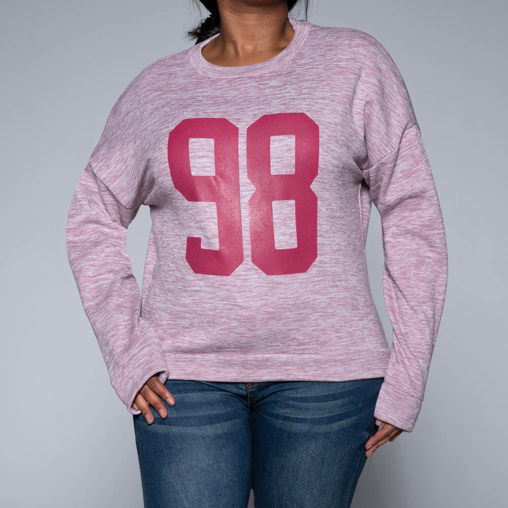 Front Print Mink Long Sleeve Top