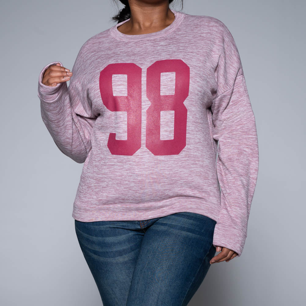 Front Print Mink Long Sleeve Top