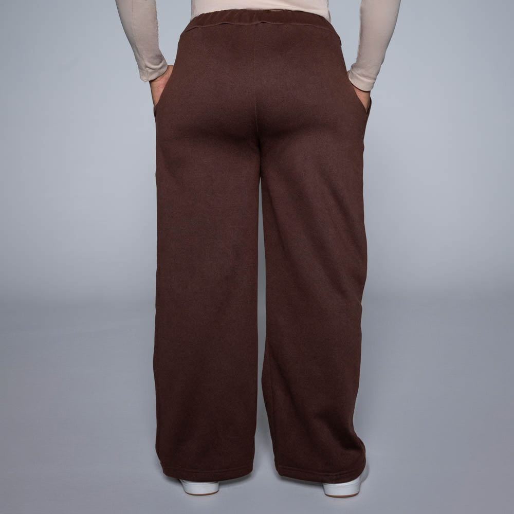 Chocolate Spun Poly Track Pants