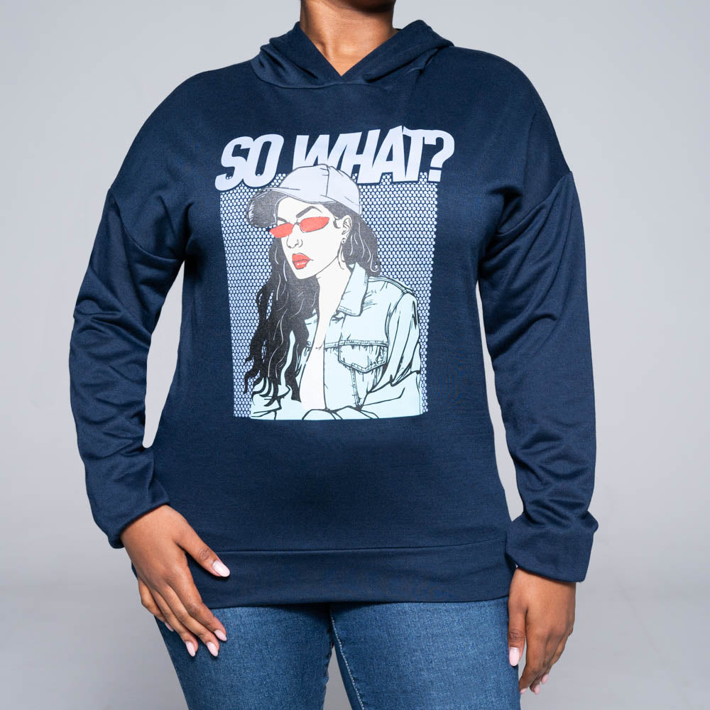 Printed Hooded Top