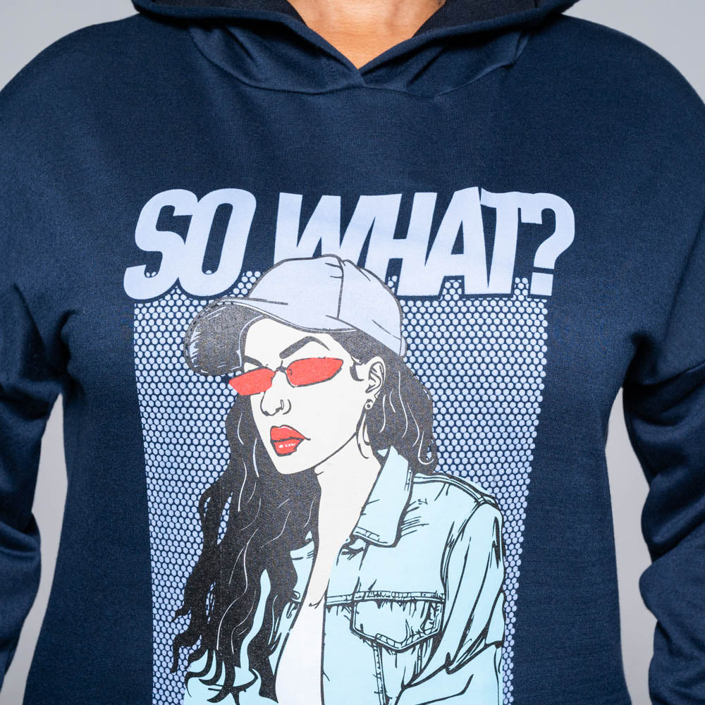 Printed Hooded Top