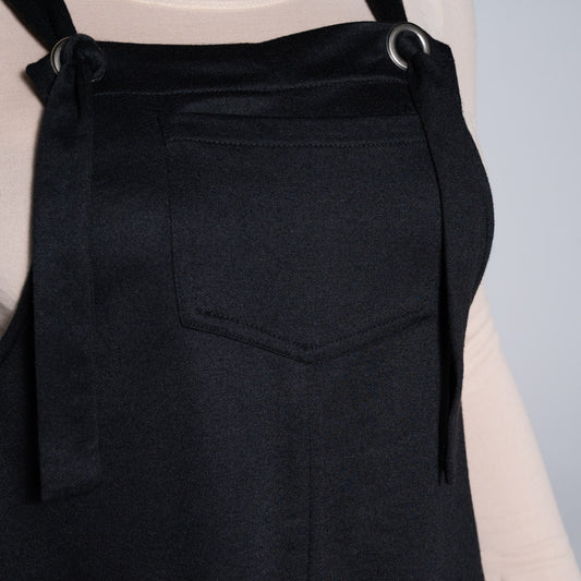 Black Pinafore Dress
