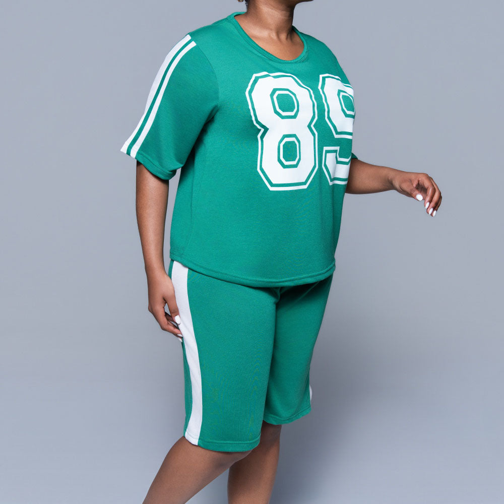 Emerald Top And Shorts Set