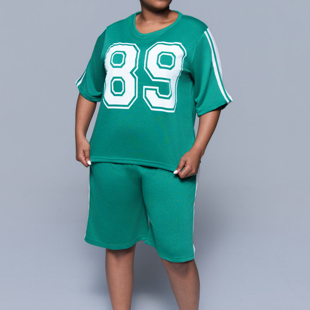 Emerald Top And Shorts Set