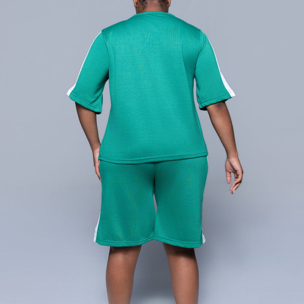 Emerald Top And Shorts Set