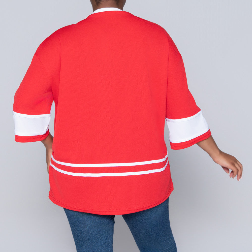 Red Birds Eye Top