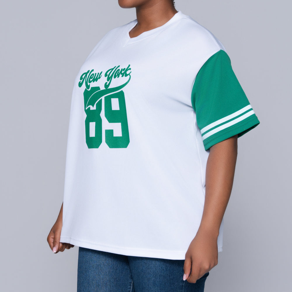 Emerald Short Sleeve Printed Top