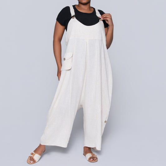 Side Pocket Viscose Jumpsuit