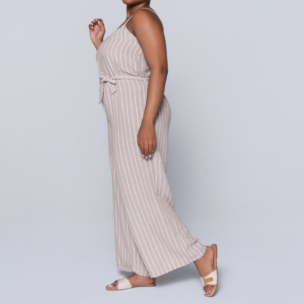Stone Striped Jumpsuit