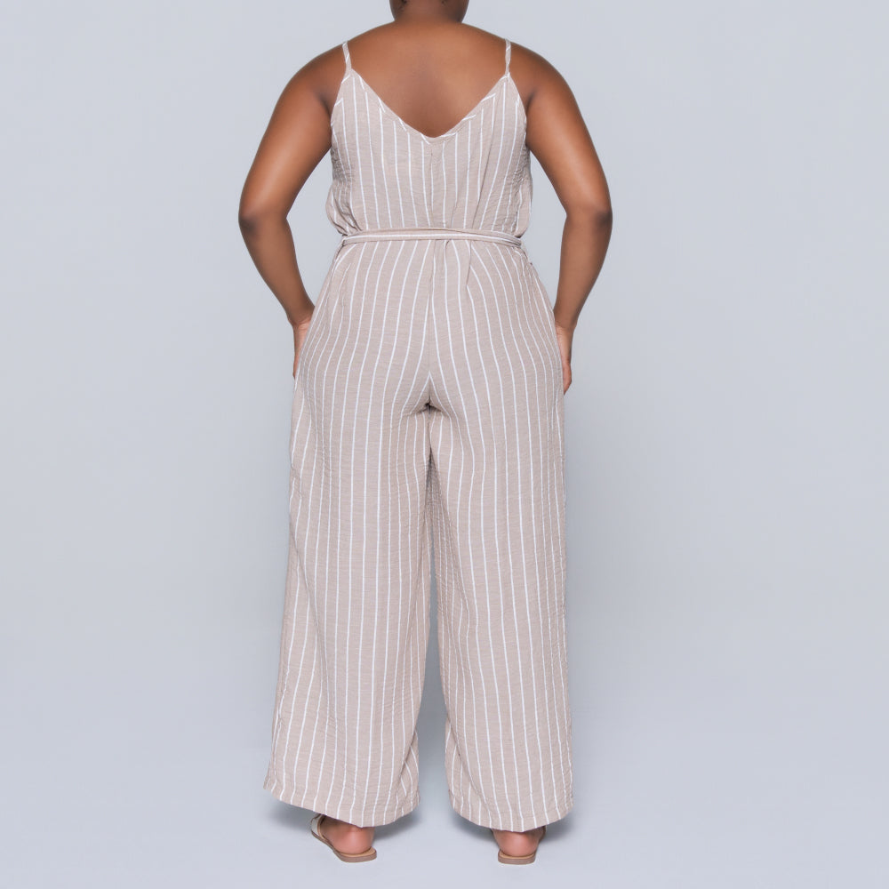Stone Striped Jumpsuit